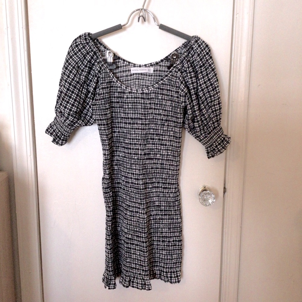 NWOT PETITE Faithfull The Brand Check Mini Dress - Picture 4 of 6